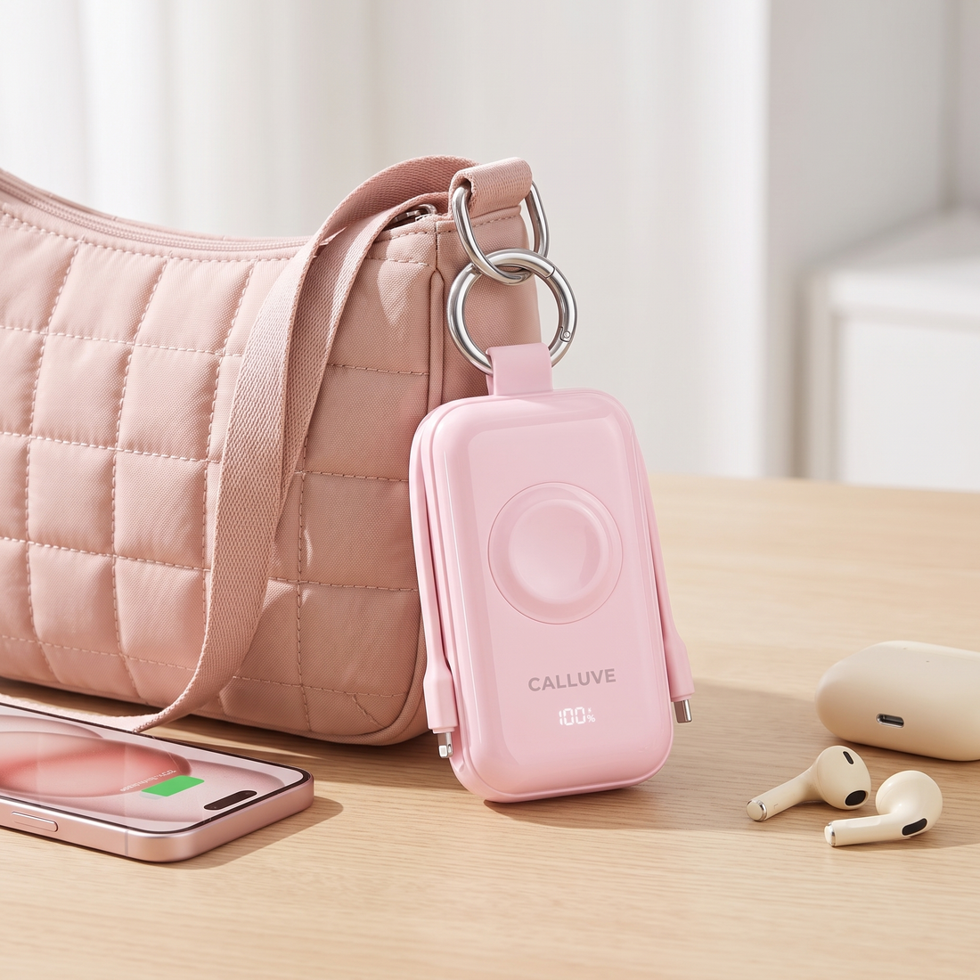 The charger you remember because it belongs on your bag.