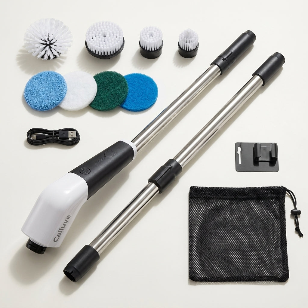From tub floor to faucet—without changing tools.