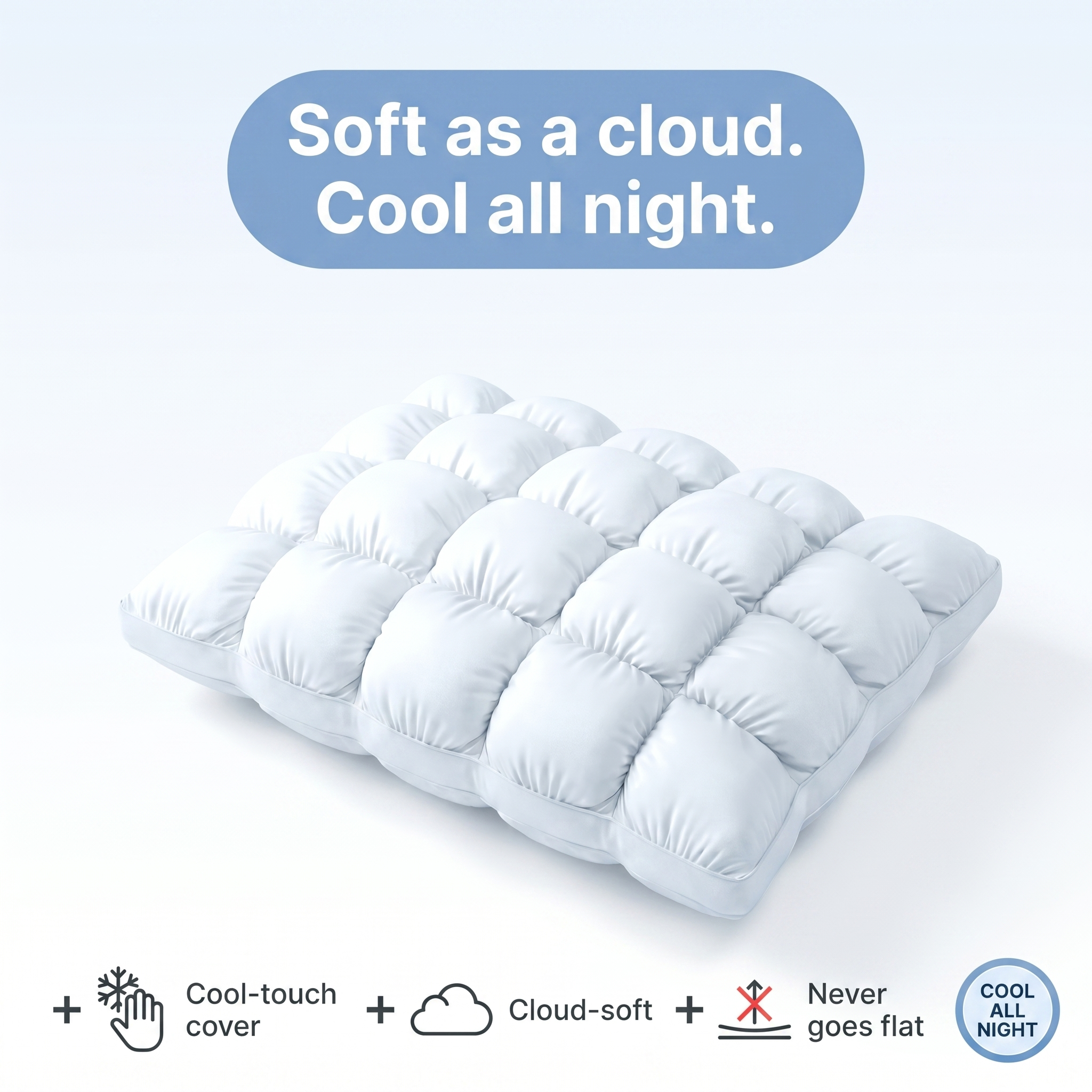 CloudChill Puff Pillow